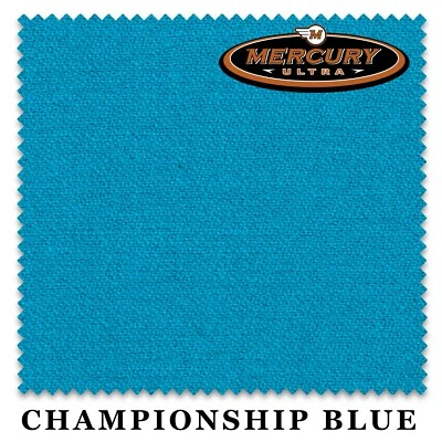 7' Championship Mercury Ultra Billiard Pool Table Cloth Felt - Championship Blue