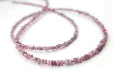 20.06 Ct Rough Diamond Fancy Pink Color Loose Diamond Beads 16" Strand Necklace