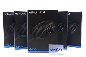 Logicool Logitech G600 MMO Gaming Mouse 20 Buttons 200dpi New in Stock - Picture 1 of 17