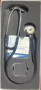 Wyltec W02-01005 Deluxe Cardiology Stethoscope Dual Head Stainless Steel (Black) - Picture 1 of 1