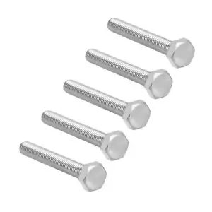 5 Pcs M10 Hex Bolt M10-1.5 x 70mm UNC Hex Head Screw Bolts A2-70304 Stainless... - Picture 1 of 9