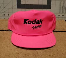 Vintage RARE Neon HOT Pink Kodak Racing Nascar Hat