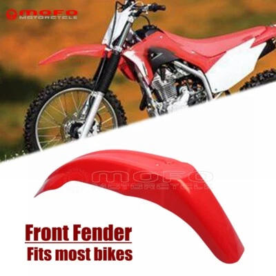 Front Fender Mudguard Cover Universal Dirt Bike For Honda CRF450R XR100R CRF250F - Image 1 of 4