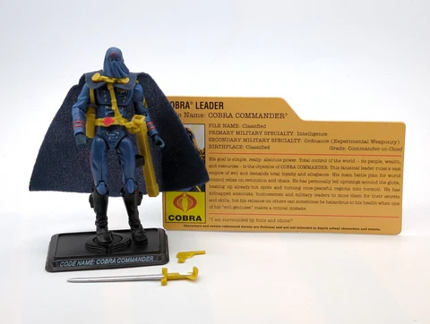 Gi Joe 25th Anniversary Cobra Commander v34 Complete Hasbro 2008 Comic Pack Cover