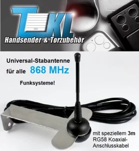 TKL Antenne 868 MHz Torantrieb Funk Außenmontage Signalübertragung Stabantenne - Bild 1 von 4