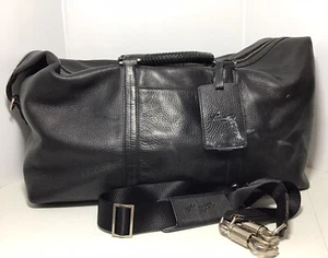 Kenneth Cole NY Leather Duffle Travel Leather Bag - Picture 1 of 11