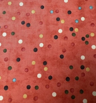 Sonnet Collection Polka Dots quilt fabric by Moda 35008-23 dots on orange - Image 1 of 4