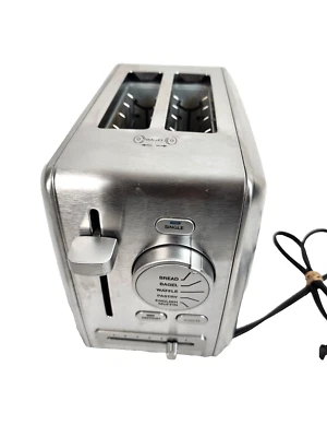 Cuisinart 2 Slice Metal Toaster CPT-620 Stainless Steel Crumb Tray Bagel - Image 1 of 4