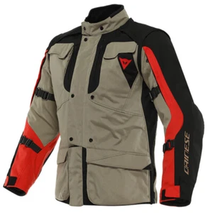 CHAQUETA TEX DE COCODRILO DAINESE NOGAL-NEGRO-LAVA ROJA 56 - Imagen 1 de 2