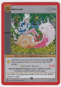 METAZOO CRYPTID NATION 2A EDICIÓN - TÍO SAM - HOLO COMPLETO - 8/159 CASI NUEVO+ - Imagen 1 de 1
