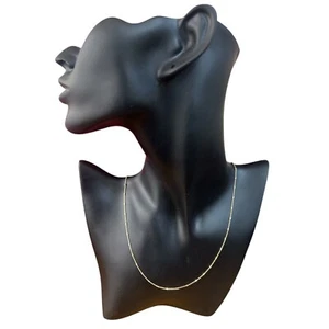 collana catena oro giallo 18 kt 750 donna misura 45 cm luminosa - Foto 1 di 3