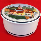 VILLEROY & BOCH Naif Design Covered Box 3"  Village Houses NEW NEVER USED
