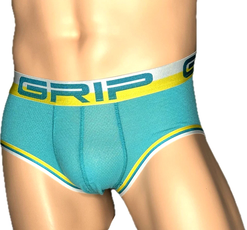 C-IN2 Men's GRIP MESH LOW RISE Brief  SIZe M Underwear TEAL - Image 1 of 3