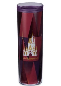 Walt Disney World Parks Starbucks Cinderella Castle Red Travel Tumbler Mug New - Picture 1 of 2