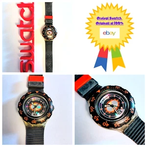 Swatch Scuba Tech Diving SDK110 1993 Vintage Orologio da polso Anni 90 Usato - Imagen 1 de 8