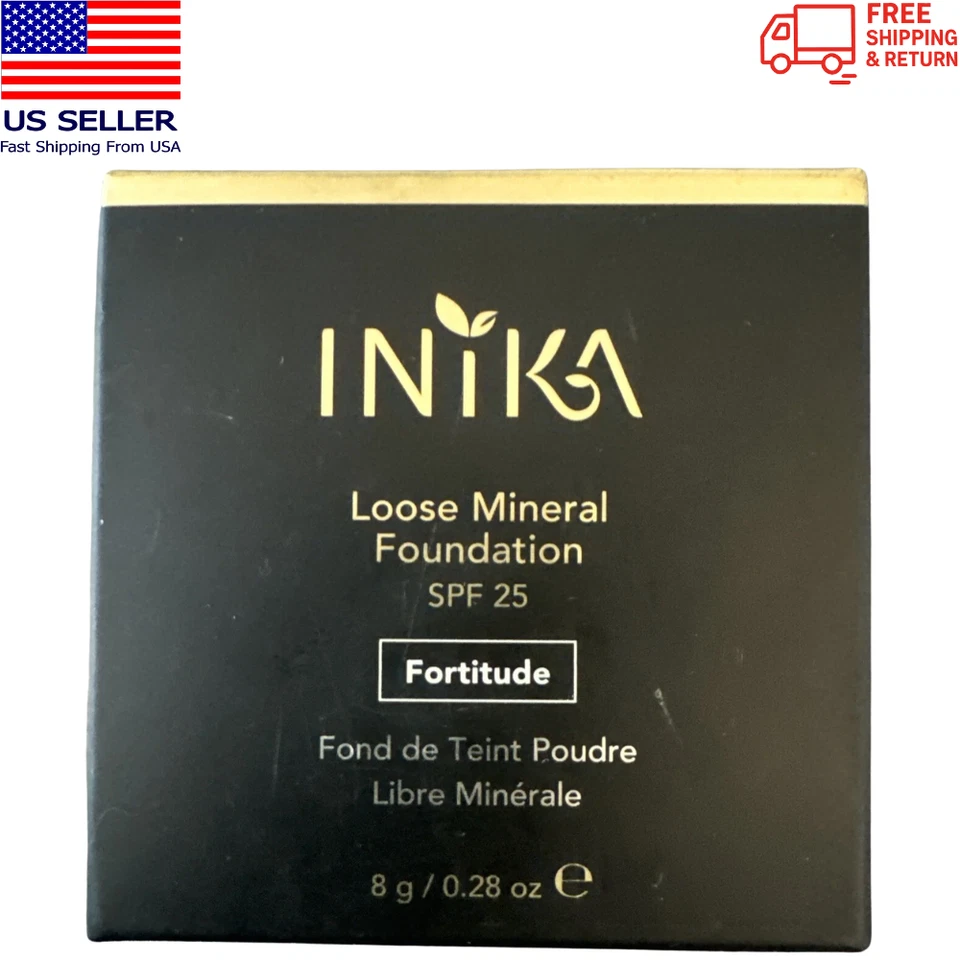 INIKA Organic Loose Mineral Foundation SPF25 Fortitude N11 0.28oz Exp 09/2028 - Image 1 of 4