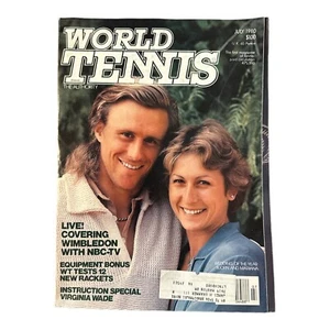World Tennis Magazine July 1980 Bjorn Borg Wedding Cover Arthur Ashe Rare HTF - Picture 1 of 3