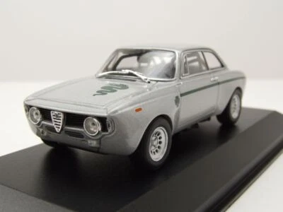 Alfa Romeo GTA 1300 Junior 1968 Argento Modellino 1:43 Maxichamps - Immagine 1 di 4