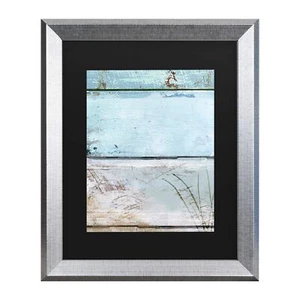 Trademark Fine Art ' Beach Moonrise I ' Black Matted Silver Frame by Color Ba... - Picture 1 of 6