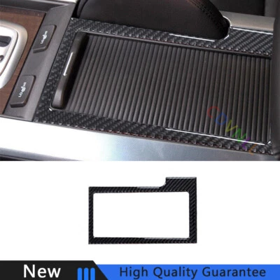 Para Acura TL 2004-2008 Vinilo Fibra de Carbono Consola Media Taza de Agua Marco Borde 1* Foto 1 de 4