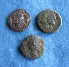  RARE Lot (3) Roman Bronze/ Copper coins 7/8 to 1 inches