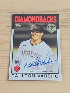 2021 Topps 1986 Topps Baseball Autographs Daulton Varsho #86A-DVA Blue Jays  - Bild 1 von 2