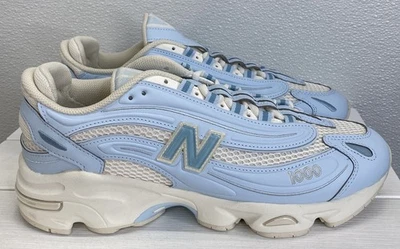 New Balance 1000 Mens Size 10 Frost Blue Mesh Reflective Accents Casual Sneakers - Image 1 of 4