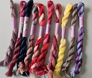 10 Skeins ~ NEEDLE NECESSITIES ~ PEARL 5 OVERDYED Thread ~ ALL DIFFERENT ~GRP. 2 - Picture 1 of 1