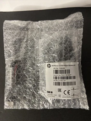 HP Z3700 Slim Wireless Computer Mouse with USB Dongle Silver New - Image 1 of 3