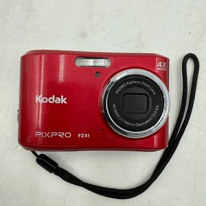 Kodak PIXPRO FZ41 16.15MP 4X Wide 27-108mm 1:3.0-6.6 Digitalkamera rot getestet - Bild 1 von 15