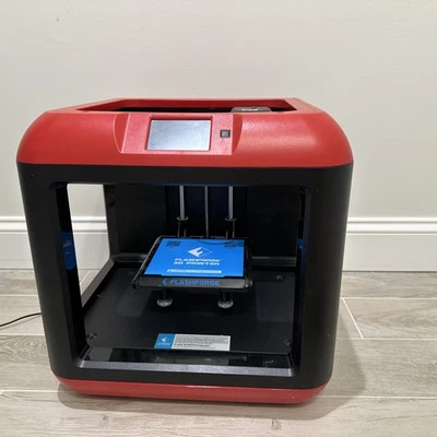 RED Flashforge Finder 3D Printer With 8 Different Filaments - Image 1 of 4