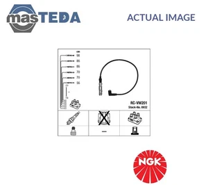 0932 IGNITION CABLE SET LEADS KIT NGK FOR FORD GALAXY 2.8 I V6,2.8 I V6 4X4 2.8L - Picture 1 of 6