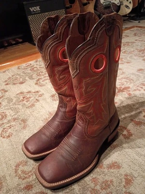 BOTAS VAQUERAS ARIAT WILDSTOCK MARRÓN CUERO DE VACA PUNTA CUADRADA 10005876 PARA HOMBRE 9.5D Foto 1 de 4