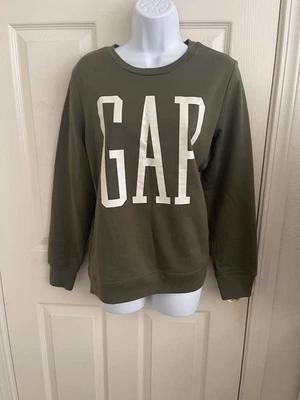 Sudadera para mujer Gap verde oliva cuello redondo - talla pequeña Foto 1 de 4