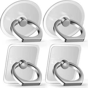 Finger Ring Stands Set Cellphone Ring Holder Transparent Phone Holder - Picture 1 of 8