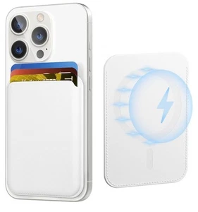Magnetic Wallet, Leather, Mag RFID, 3 Card Holder iPhone 12-16 Series - Picture 1 of 3