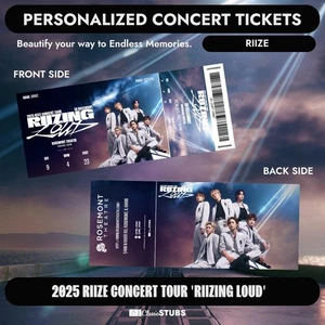 2025 RIIZE CONCERT TOUR 'RIIZING LOUD' - Custom K-pop Concert Ticket - Picture 1 of 21