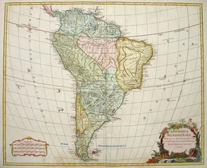 1750 SUD AMERICA South America * VAUGONDY 48 x 58cm STUNNING ORIGINAL - Picture 1 of 1