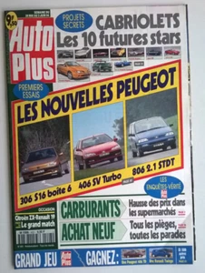 AUTO PLUS - N°403 du 28 mai 1996 - Nouvelles Peugeot/Cabriolets/Chrysler Stratus - Picture 1 of 12