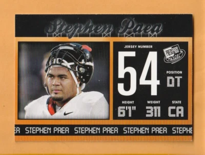 Stephen Paea Oregon State Beavers 2011 Press Pass #34 RC Provo Utah - Image 1 of 2