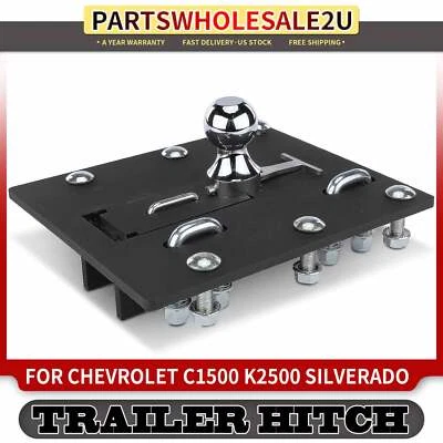 Enganche de remolque plegable sobre cama bola cuello de ganso para Chevrolet C1500 Silverado 1500 Foto 1 de 4