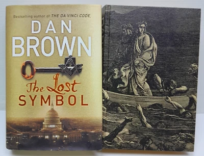 Dan Brown x2 The Lost Symbol & Inferno Hardcover Bundle Lot Thriller Adventure - image 1 of 4