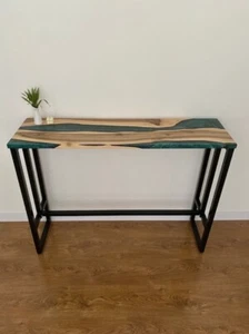 CUSTOM EPOXY CONSOL TABLE, DINING TABLE, CENTER TABLE, COFFEE TABLE TOP - Picture 1 of 8