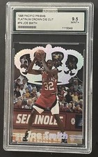 1995 PACIFIC PRISMS PLATINUM CROWN JOE SMITH DIE CUT #P4 MINT 9.5 GRADED Bb1