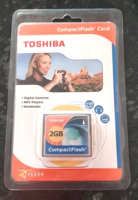 NEW Toshiba 2GB Compact Flash Memory Card CF-2GTR - Image 1 of 3