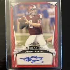 Johnny Manziel Leaf 2023 Draft Auto Red NM/GM Condition 