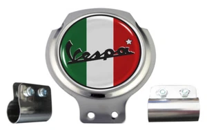 Vespa Italy Flag Scooter Bar Badge - FREE BRACKET & FIXINGS - Picture 1 of 2