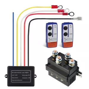12V 250A Winch Solenoid Relay Contactor + Wireless Remote Control for UTV Truck - Imagen 1 de 10