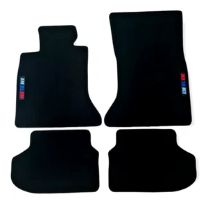 Car Floor Mats Velour For BMW M5 F10 F11 Waterproof Black Carpet Auto Liners New - Picture 1 of 12