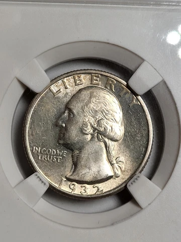 1932-S GEM BU MS WASHINGTON QUARTER  FROM COLLECTION MUST SEE PICS Looks Like 64 Cover